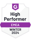 Performant dans Hiver 2024 WebWork est performant dans les rapports G2 hiver 2024